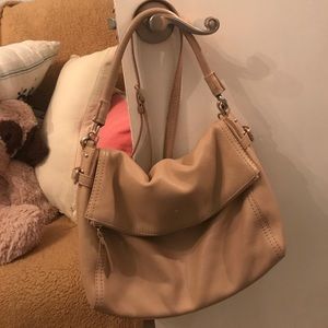 Late Spade nude crossbody messenger bag